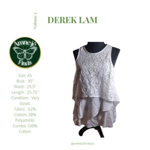 Derek Lam 10 Crosby Crew Neck Sleeveless Blouse